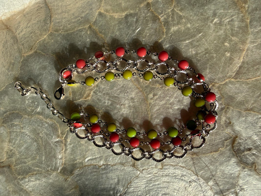 Triple Strand Anklet
