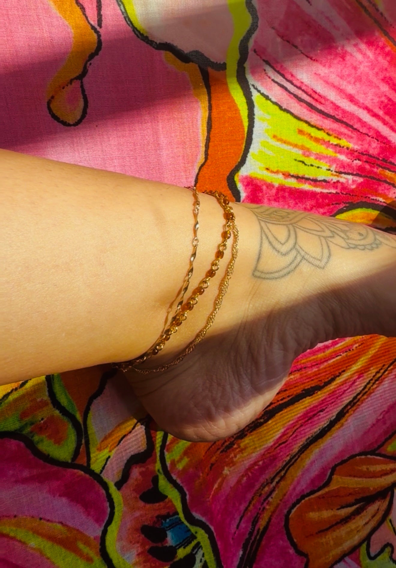 Three Layer Burrito Anklet