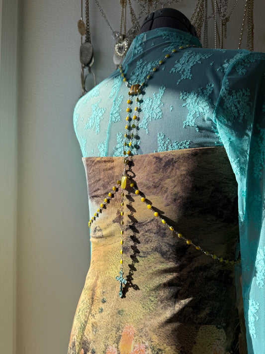 Maddy Inspired Back Drape Body Chain