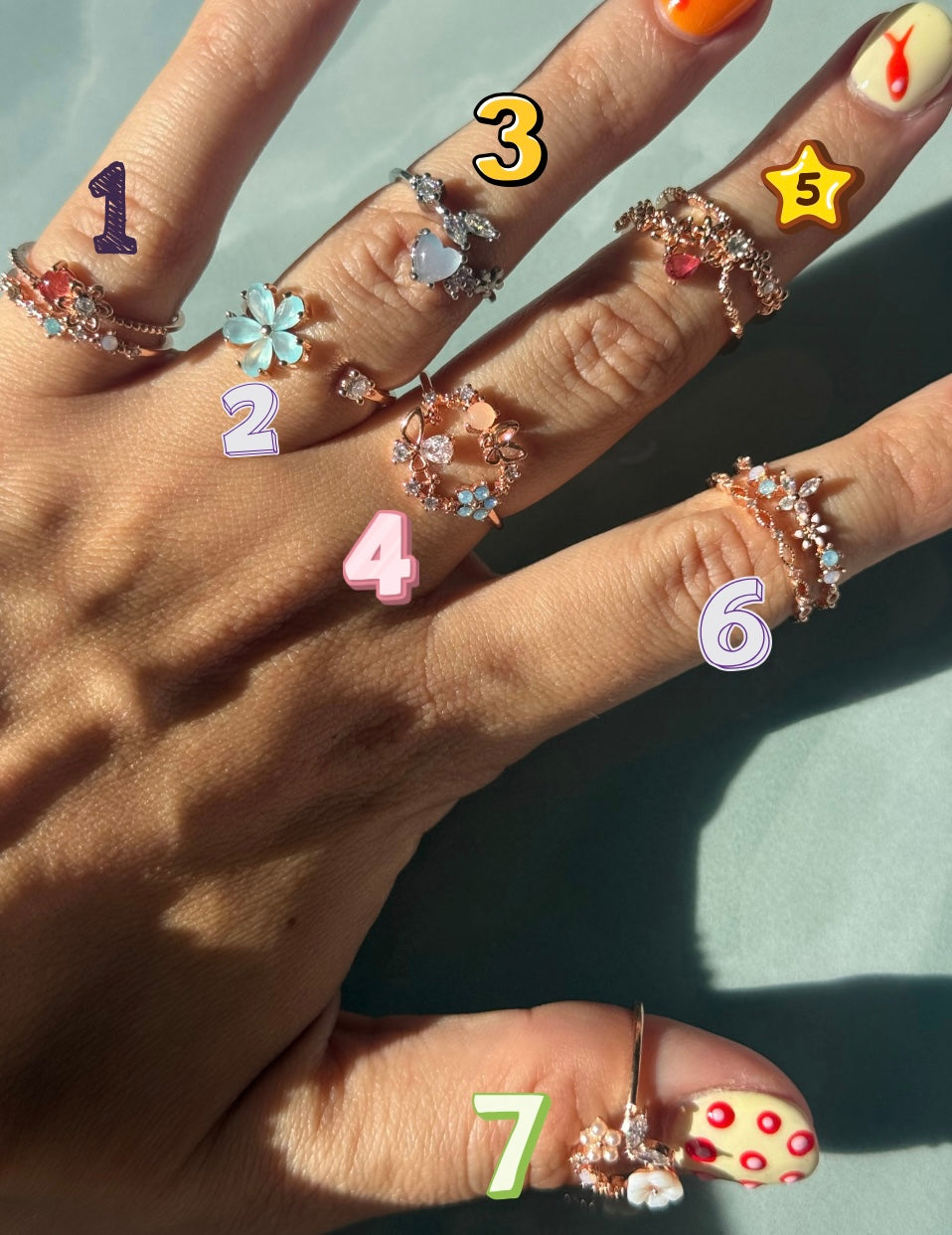 Fairy Flower Rings