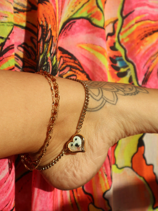 So Jaded Photo Heart Anklet
