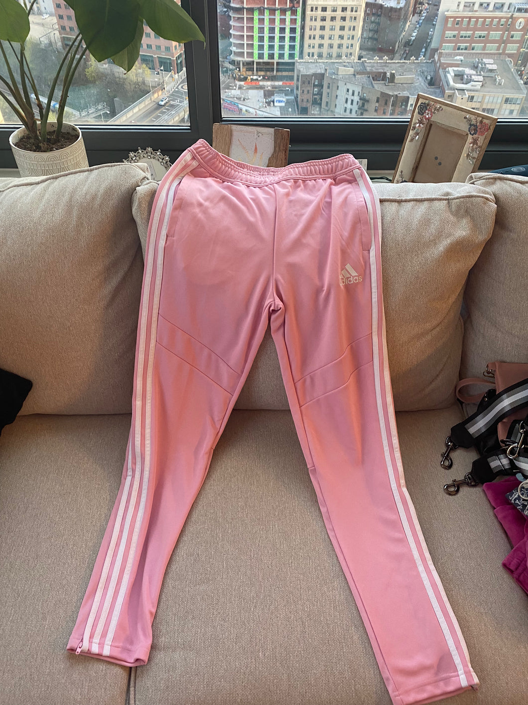 NWOT Adidas Pink Track Pants Size L
