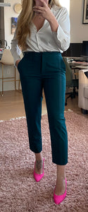 Zara Slacks Blue/Green color Size US 8 EU 40