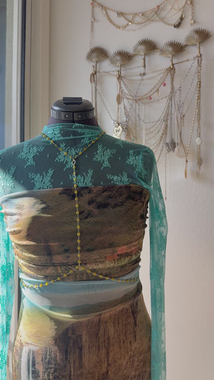 Maddy Inspired Back Drape Body Chain