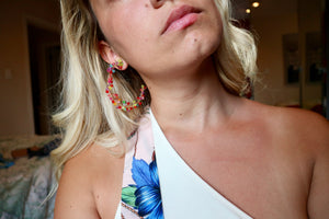 Gum Drop Hoop Earrings