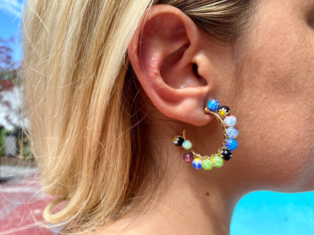 Colorful Dreams Hoop Earrings