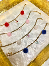 Load image into Gallery viewer, Butterfly Pom Pom Anklets
