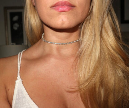 Rhinestone Drop Necklace