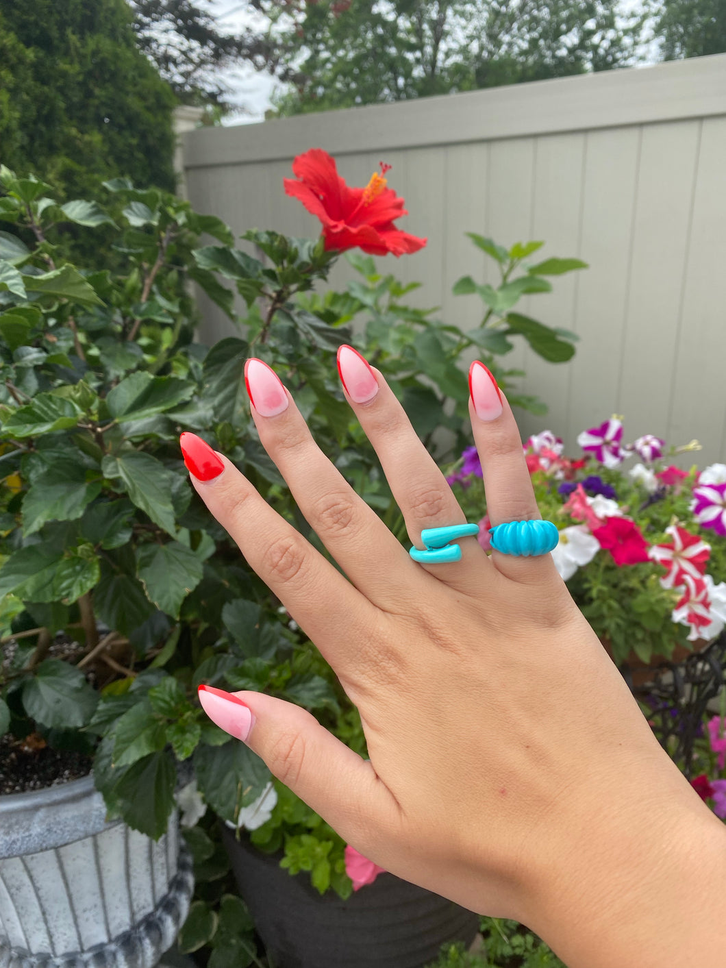 Teal Time Rings